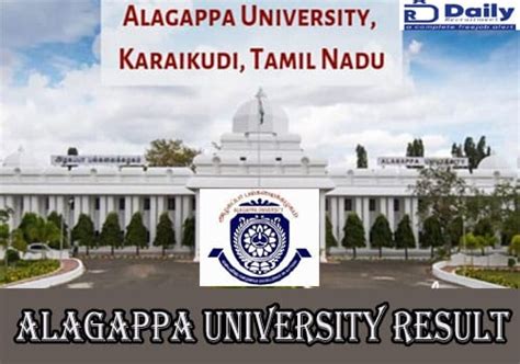 Alagappa University Result 2022 (Released) Check @alagappauniversit.